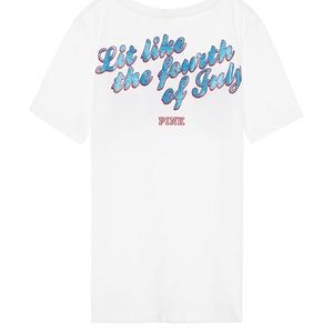 Victoria’s Secret PINK Americana Perfect Crew Tee